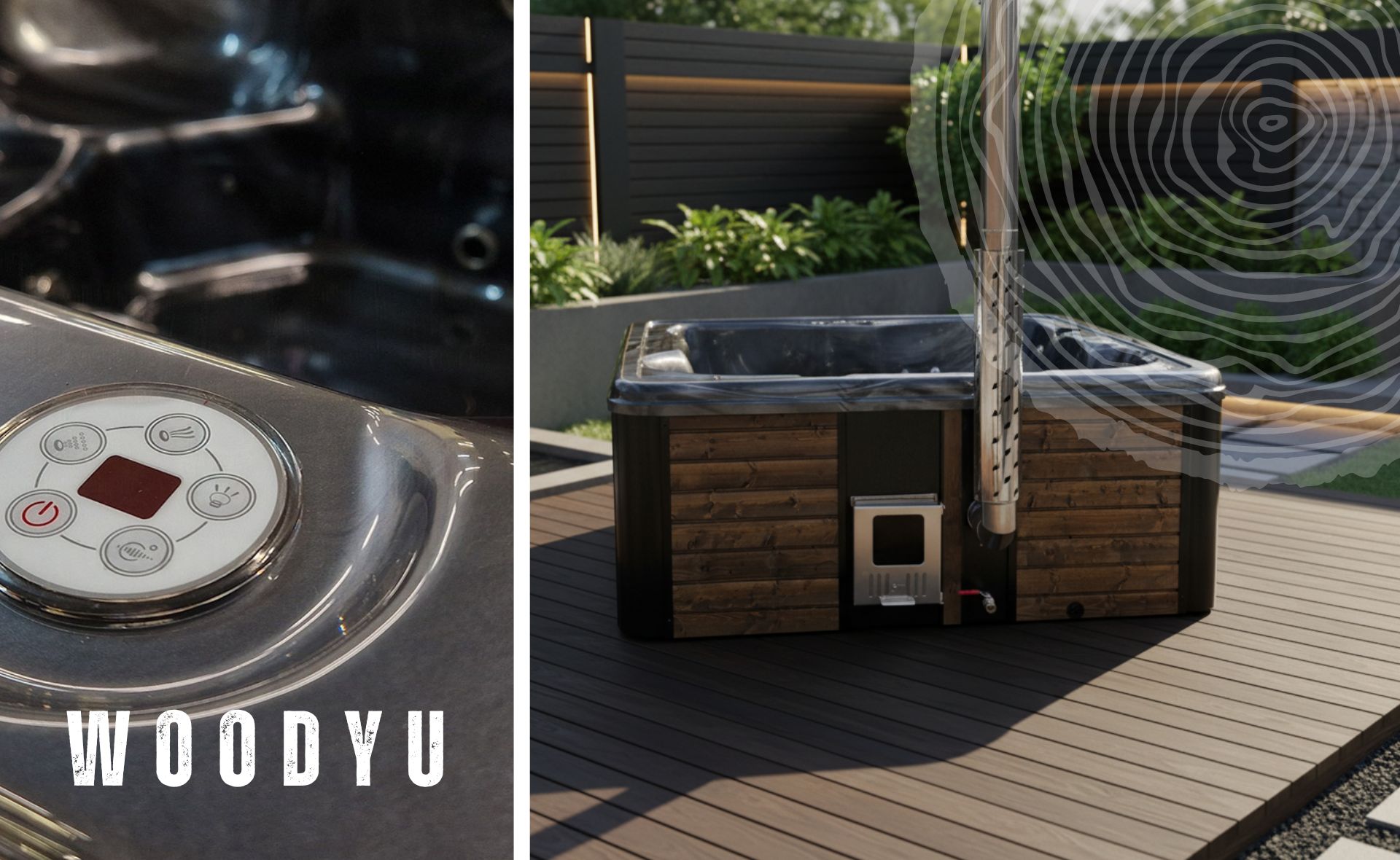 WoodyU Jacuzzi Aurora 245 z Gecko