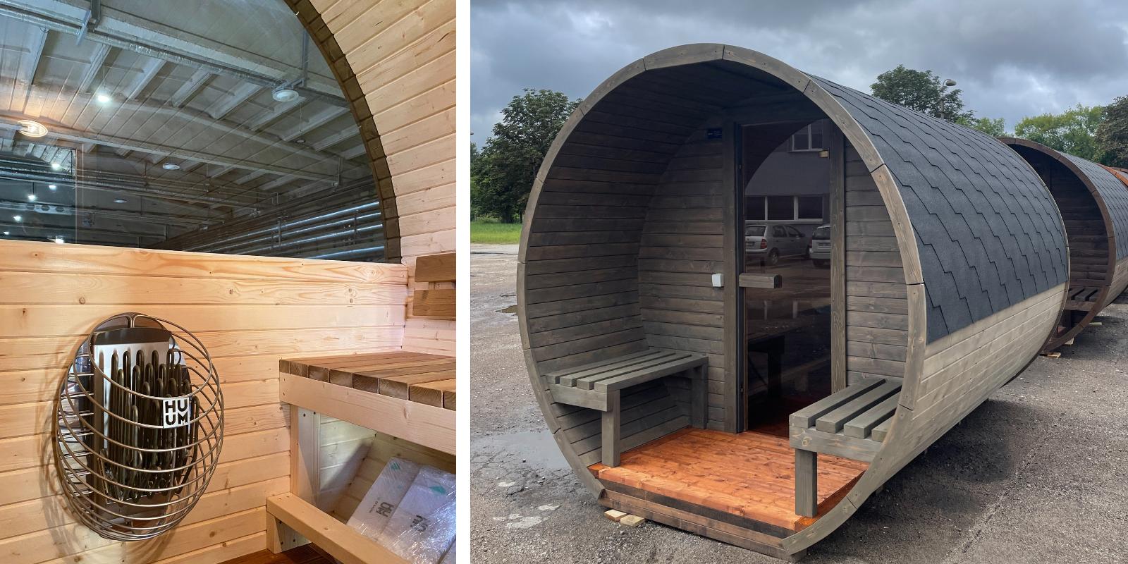 WoodyU - Sauna ogrodowa beczka 3m